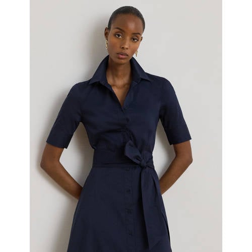 Lauren Ralph Lauren blousejurk donkerblauw afbeelding
