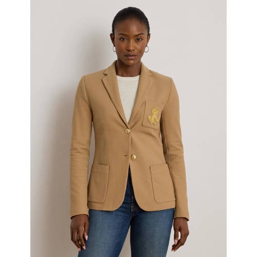 Lauren Ralph Lauren getailleerde blazer beige afbeelding