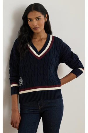 gebreide trui donkerblauw