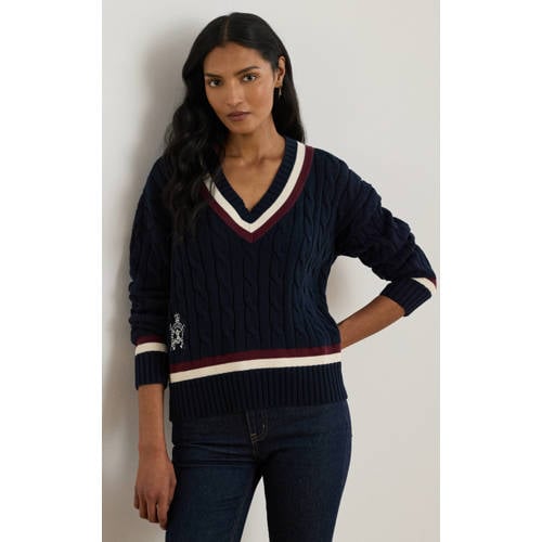 Lauren Ralph Lauren gebreide trui donkerblauw afbeelding