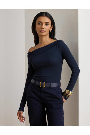 off shoulder trui blauw