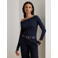 Lauren Ralph Lauren off shoulder trui blauw