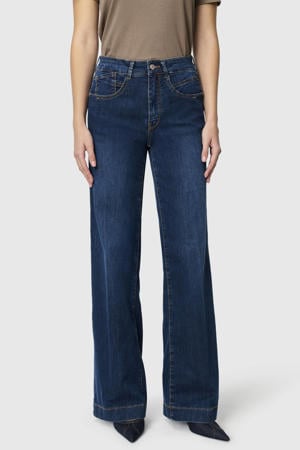 high waist wide leg jeans wide leg jeans dark blue denim