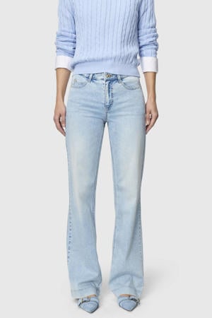 straight leg jeans light blue denim