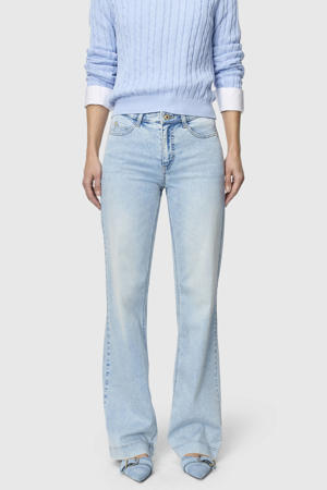 straight leg jeans light blue denim