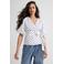 Ruby polkadot overslagtop met pofmouwen zwart/wit