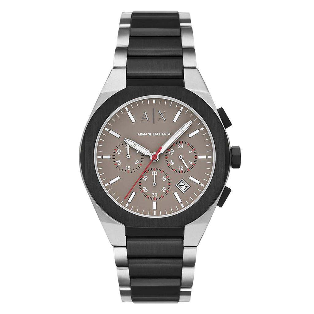 Armani Exchange horloge AX4199 zilverkleurig/bruin