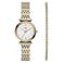 Fossil horloge + armband ES5450SET zilverkleurig