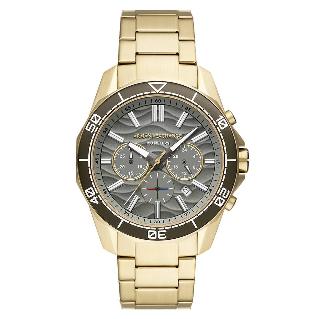 Armani Exchange horloge AX1970 goudkleurig