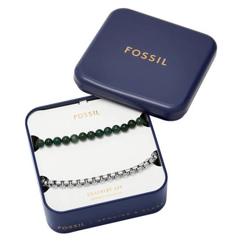 Fossil giftbox armband - set van 2 zilverkleurig afbeelding