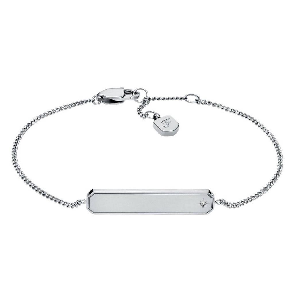 Fossil armband JF04929040 zilverkleurig