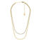 Fossil ketting JF04939710 goudkleurig