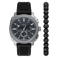 Fossil giftbox horloge + armband FS6145SET zwart