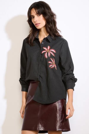 blouse antraciet