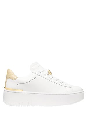 Dottie lace up leren sneakers wit