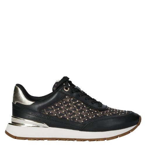 Michael Kors Nova trainer leren sneakers zwart afbeelding