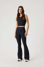 thumbnail: Zwarte dames Björn Borg sporttop van polyamide met effen en ronde hals