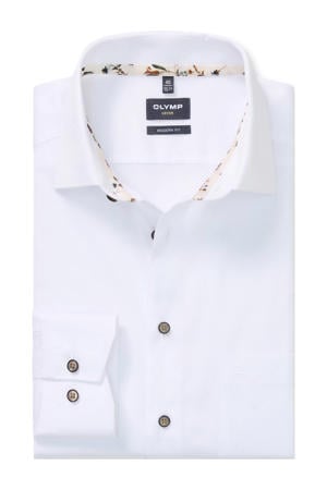 getailleerd casual overhemd wit