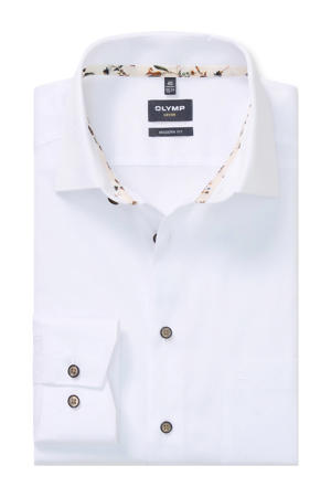 getailleerd casual overhemd wit
