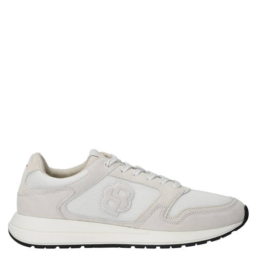 BOSS suède sneakers ecru afbeelding