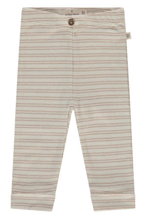 gestreepte casual broek beige