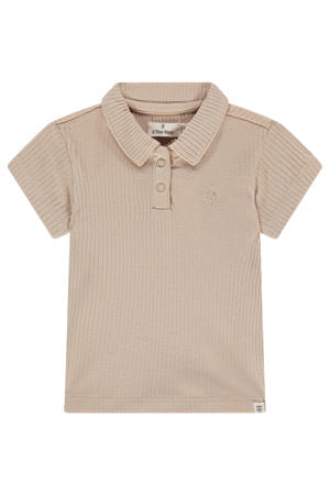 polo rib gebreid lichtbruin