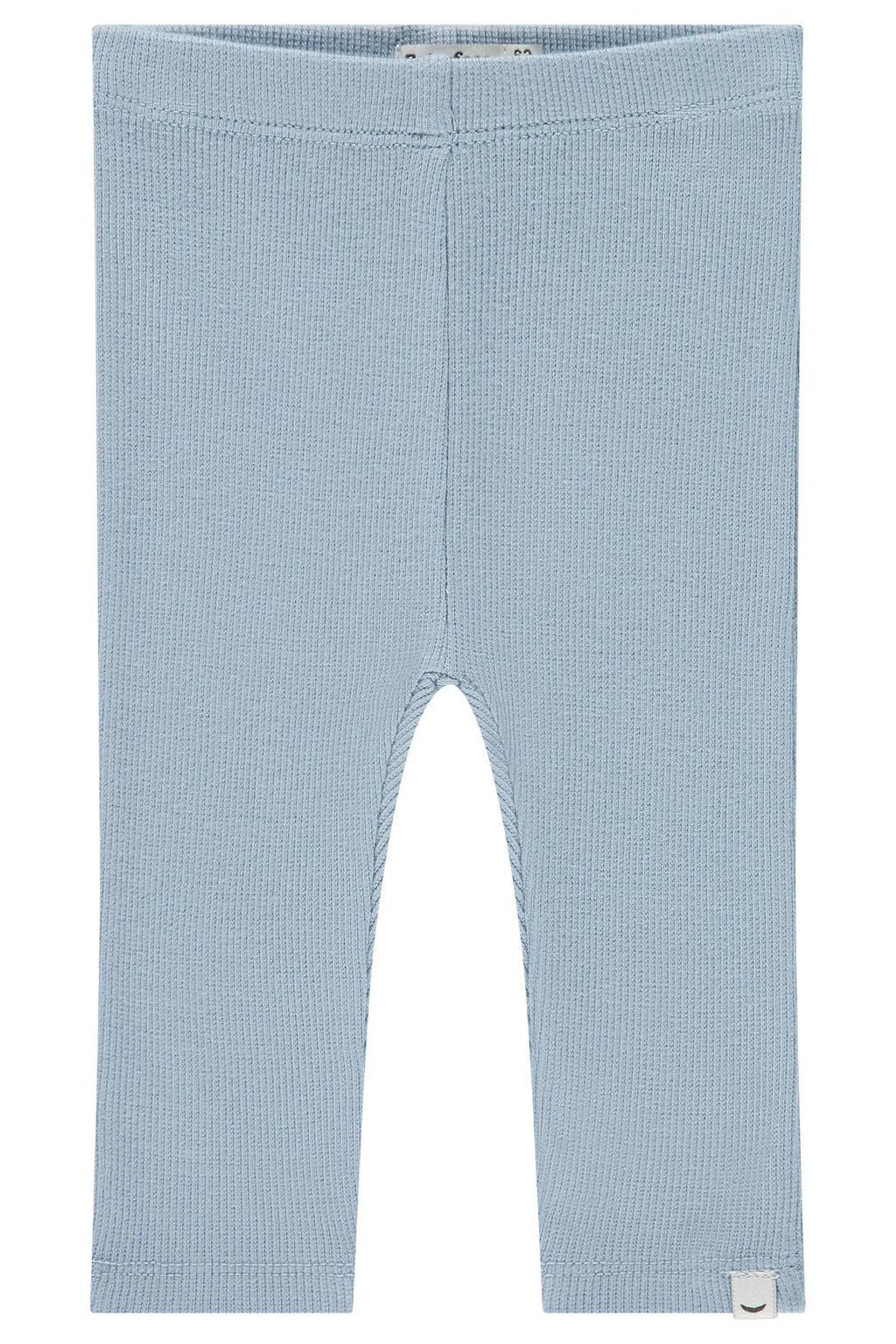 Blauwe jongens Babyface legging fijn gebreid van stretchkatoen met elastische tailleband en effen