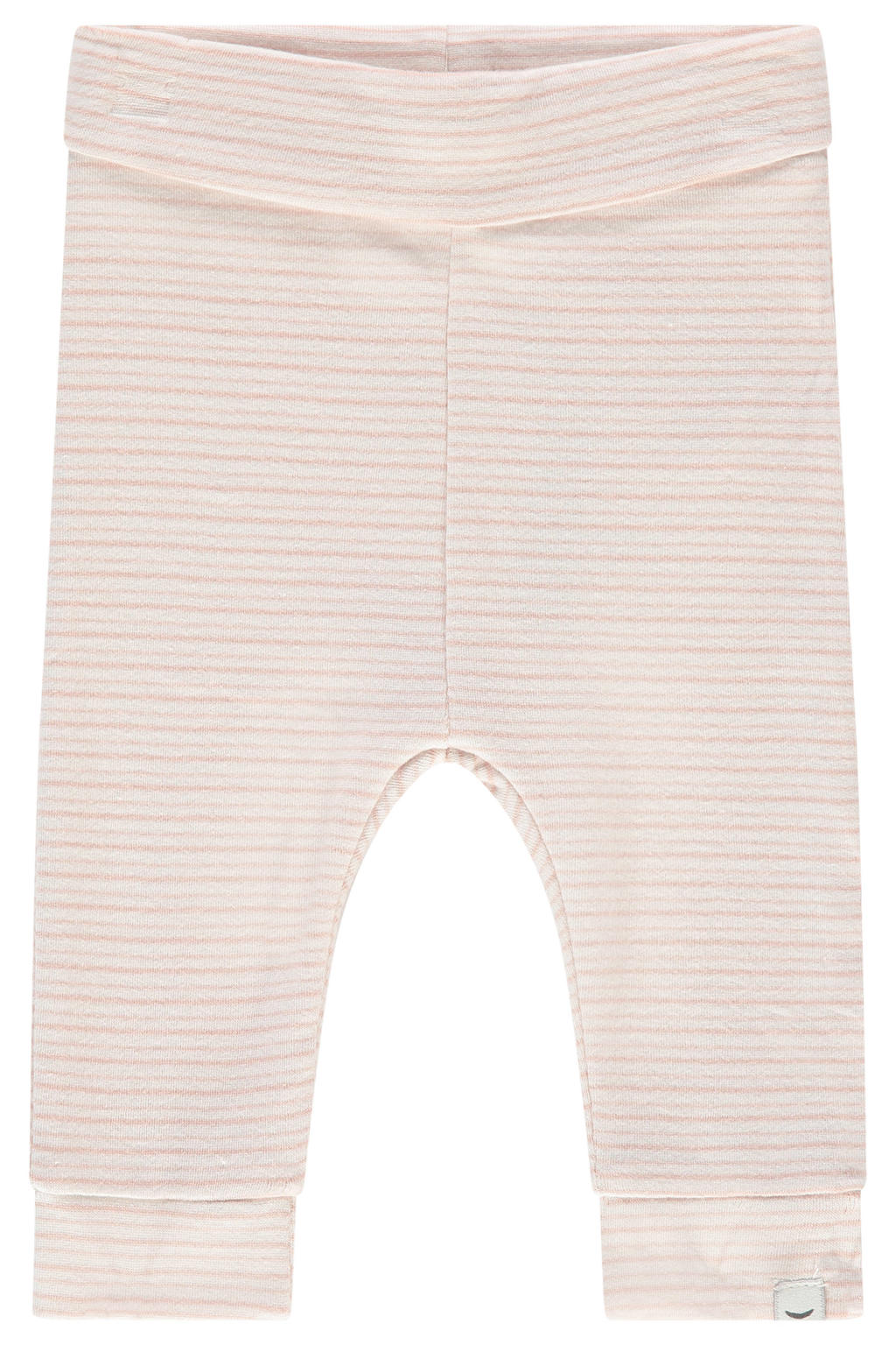 Roze Babyface gestreepte babybroek van stretchkatoen met elastische tailleband