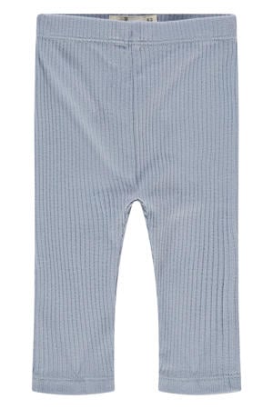 legging grijsblauw rib gebreid