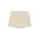 A Tiny Story regular waist gestreepte casual short fijn gebreid lichtgeel