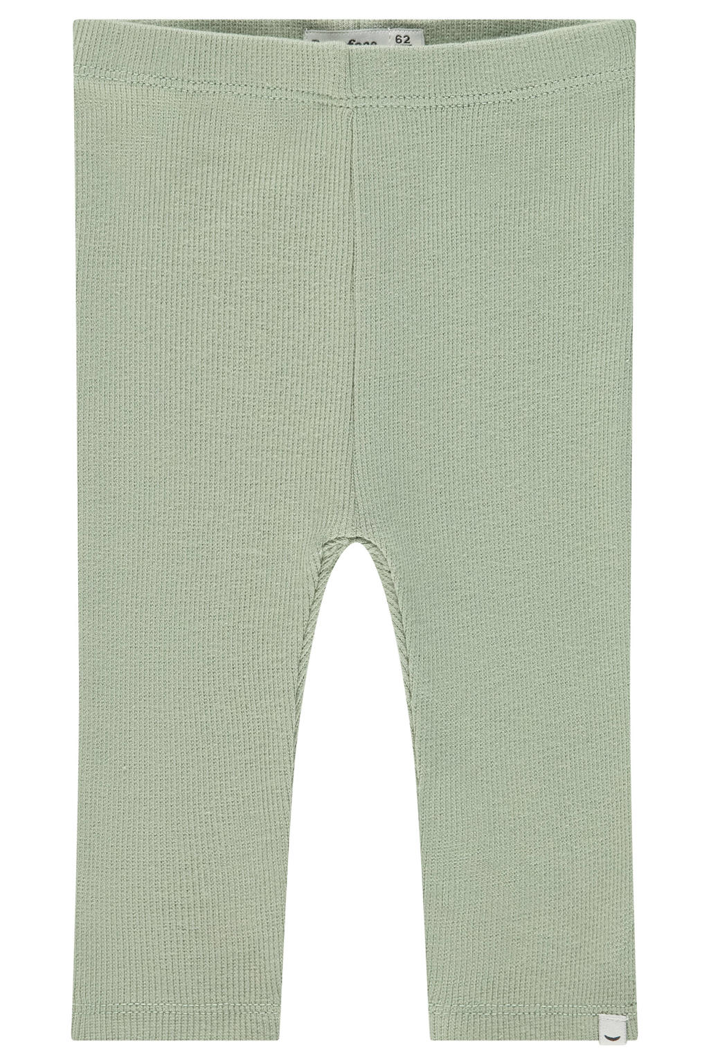 Groene jongens Babyface legging fijn gebreid van stretchkatoen met elastische tailleband en effen