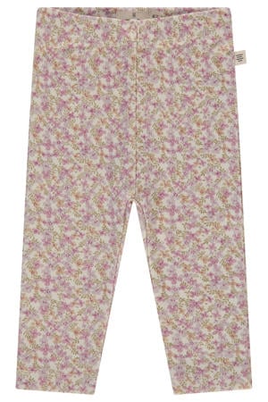 gebloemde casual broek roze