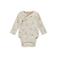 A Tiny Story romper met overslag ecru/lichtbruin