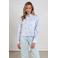 NUKUS blouse met hartjes lichtblauw