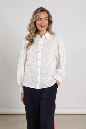 blouse ecru met pailletten