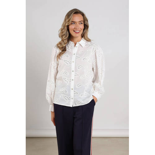 NUKUS blouse ecru met pailletten afbeelding