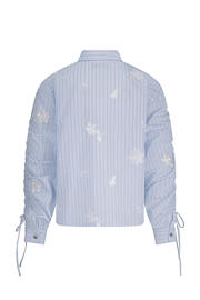 thumbnail: NUKUS gestreepte blouse lichtblauw