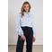 NUKUS gestreepte blouse lichtblauw