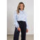 NUKUS gestreepte blouse lichtblauw