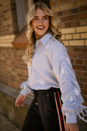 thumbnail: NUKUS gestreepte blouse lichtblauw