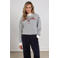 NUKUS gestreepte sweater blauw