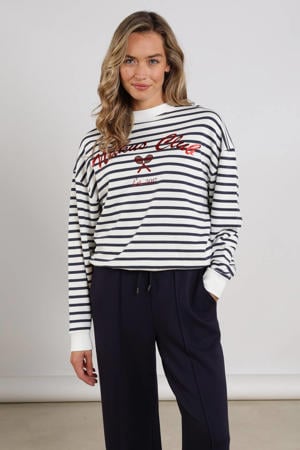 gestreepte sweater blauw