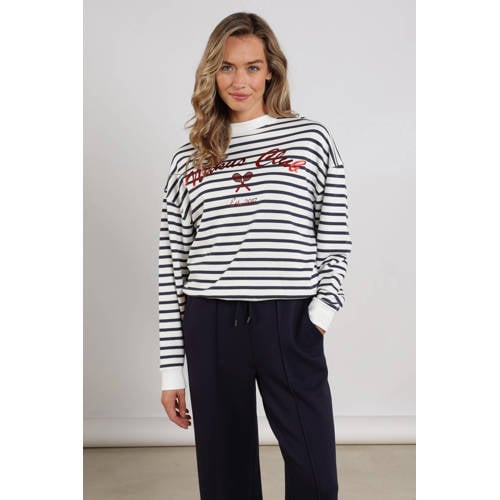 NUKUS gestreepte sweater blauw afbeelding
