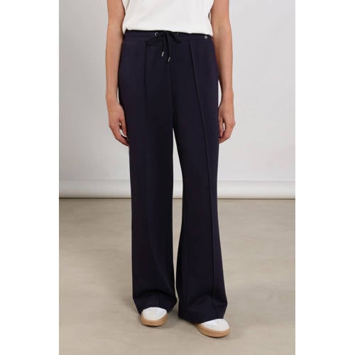 NUKUS regular waist flared broek donkerblauw afbeelding