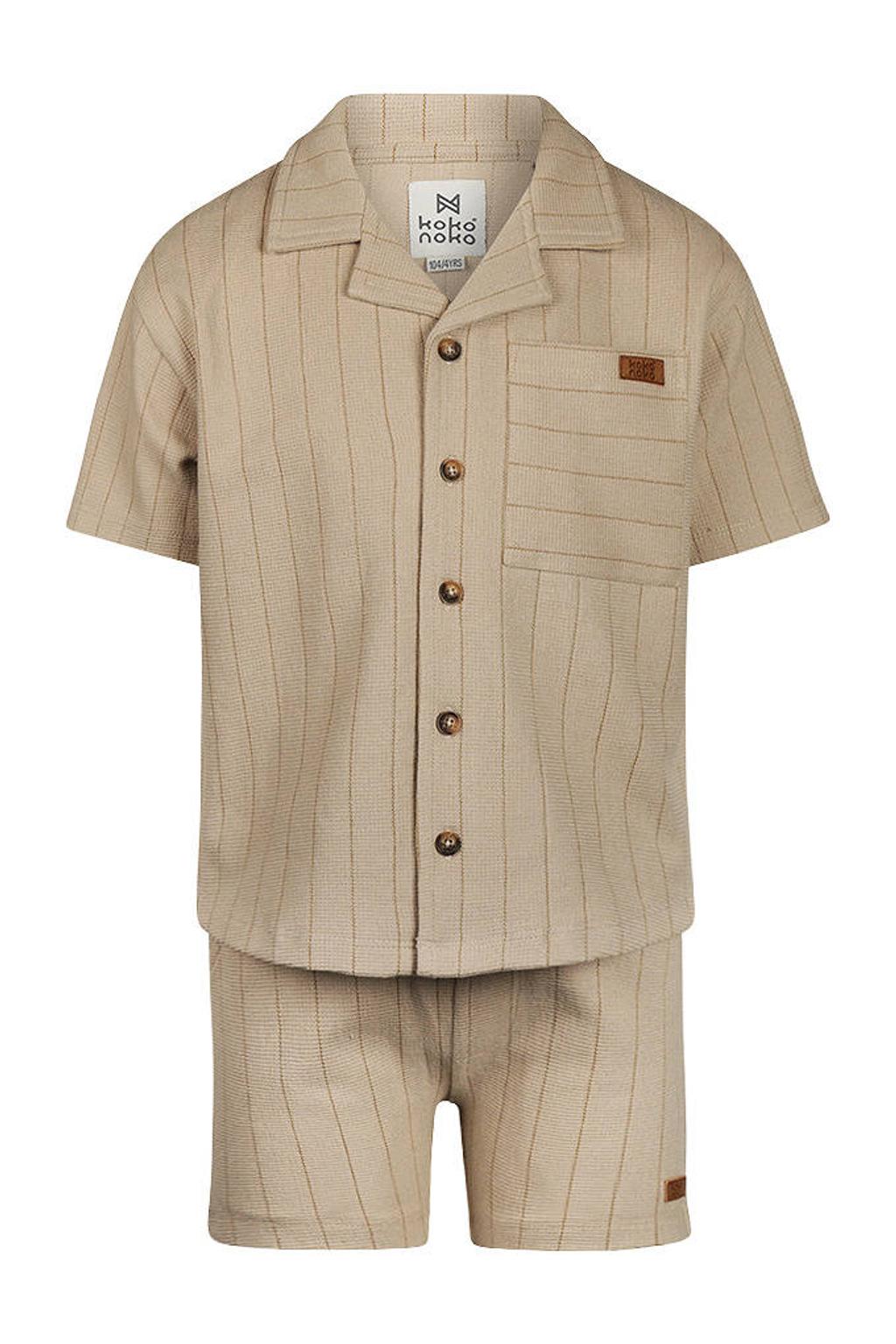 Koko Noko overhemd + broek beige
