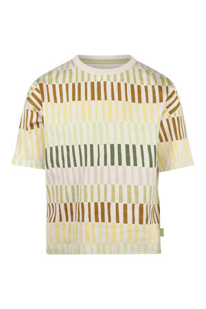 gestreept T-shirt groen