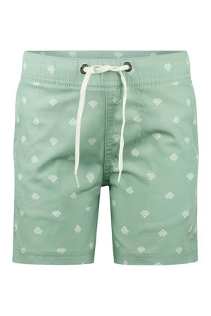 zwemshort all over print groen