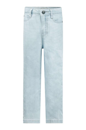 wide leg jeans light blue denim