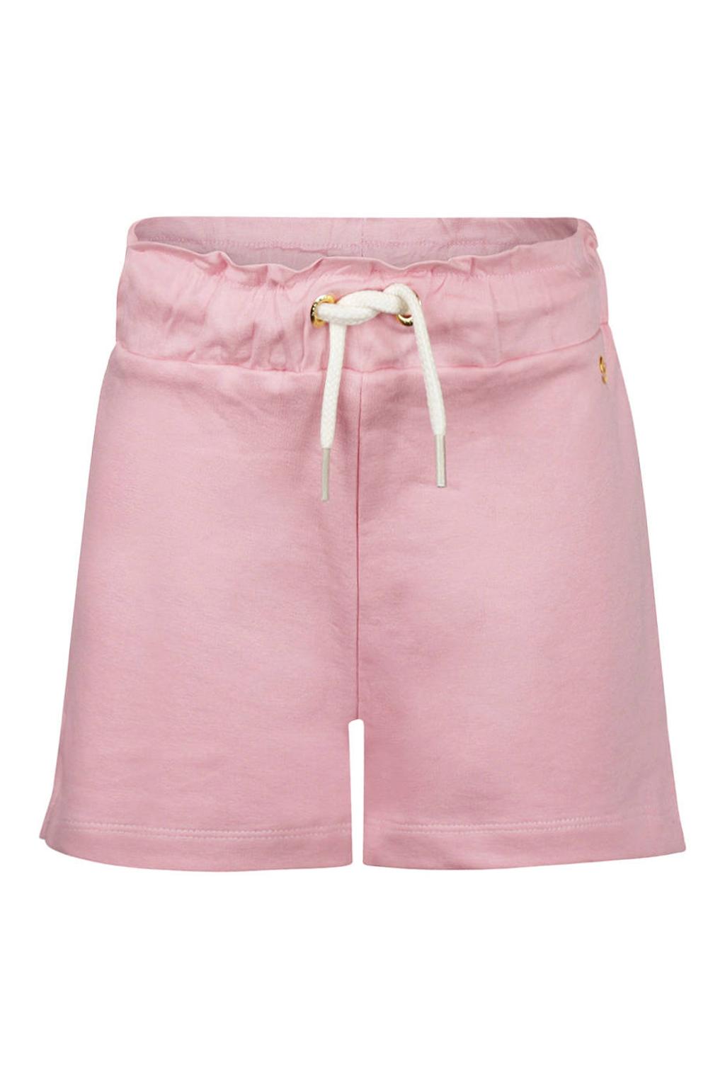 Roze meisjes Koko Noko loose sweatshort van stretchkatoen met regular waist, elastische tailleband met koord en effen