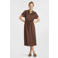 Anytime midi jurk bruin